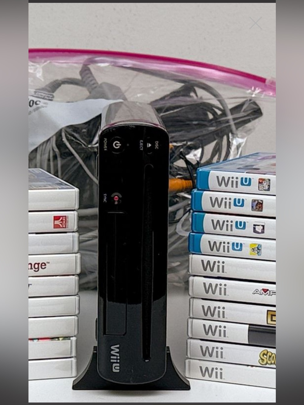 Nintendo Wii U Console Premium Bundle with Controller and 19 Games